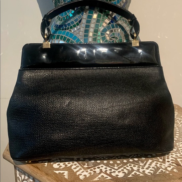 BVLGARI ISABELLA ROSSELLINI LEATHER HANDBAG black calf - Picture 9 of 15